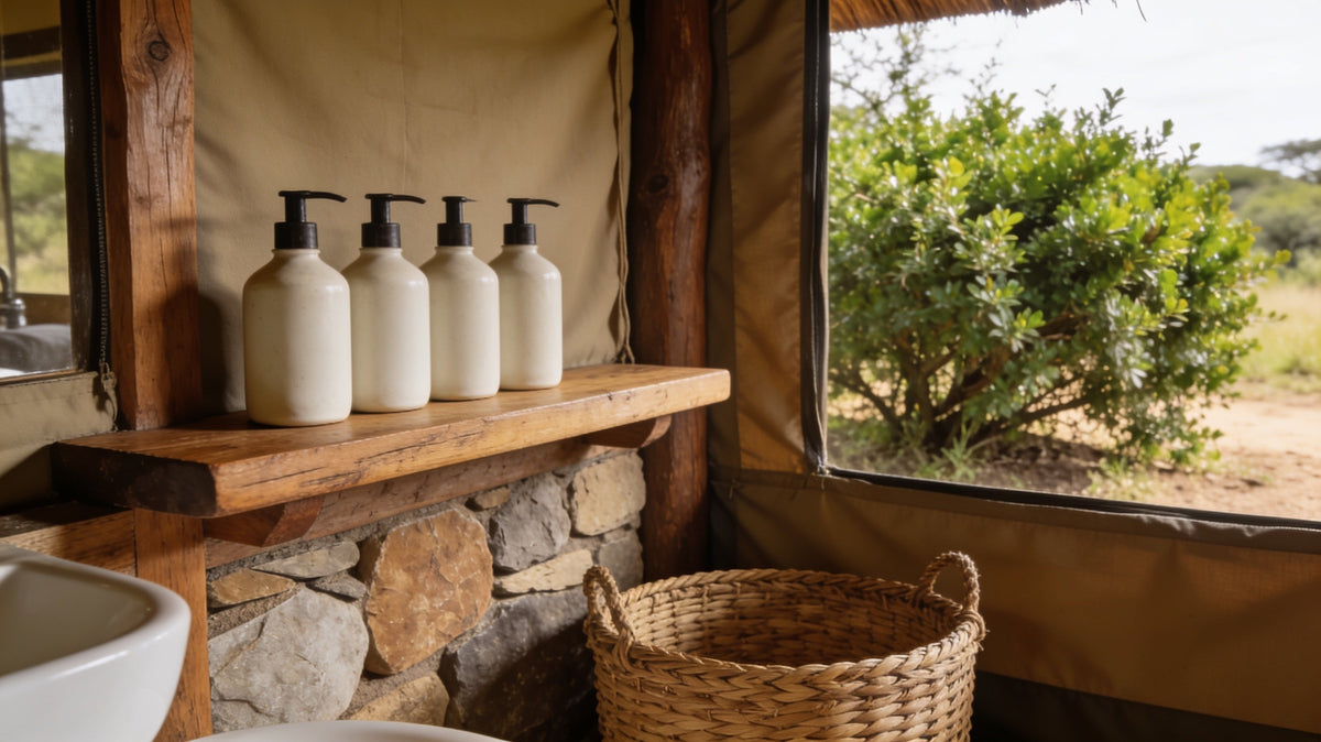 Safari Lodge and Eco-Resort Amenities: Refillables, Plastic Rules and Water-Wise Formulas