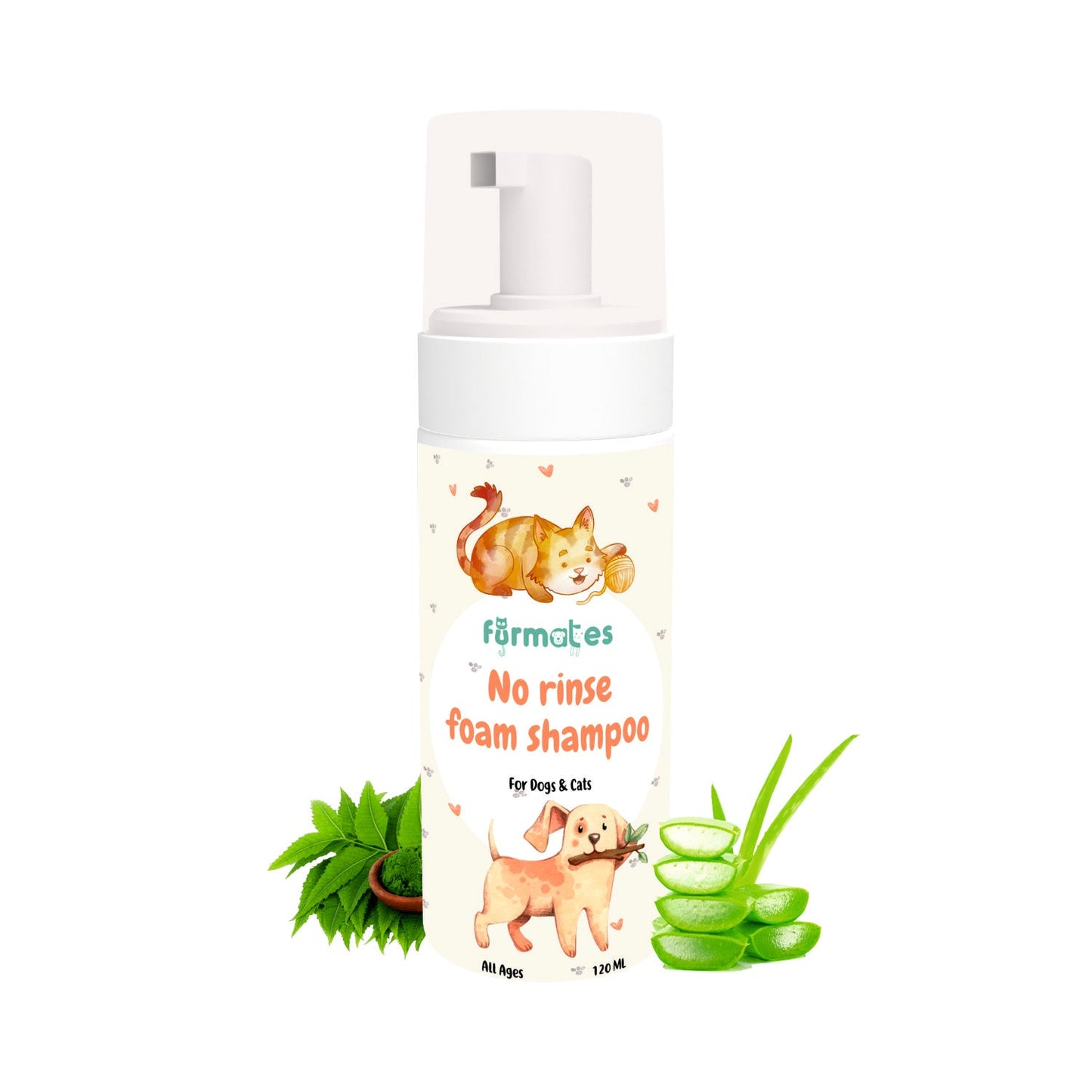 Furmates | No-Rinse Foam Shampoo for Cats and Dogs