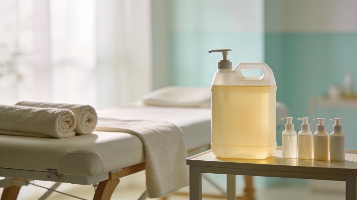 Massage Oils for Spas and Hotels: Bulk 1 L and 5 L Packs, Dispensers and Private Label Amenities