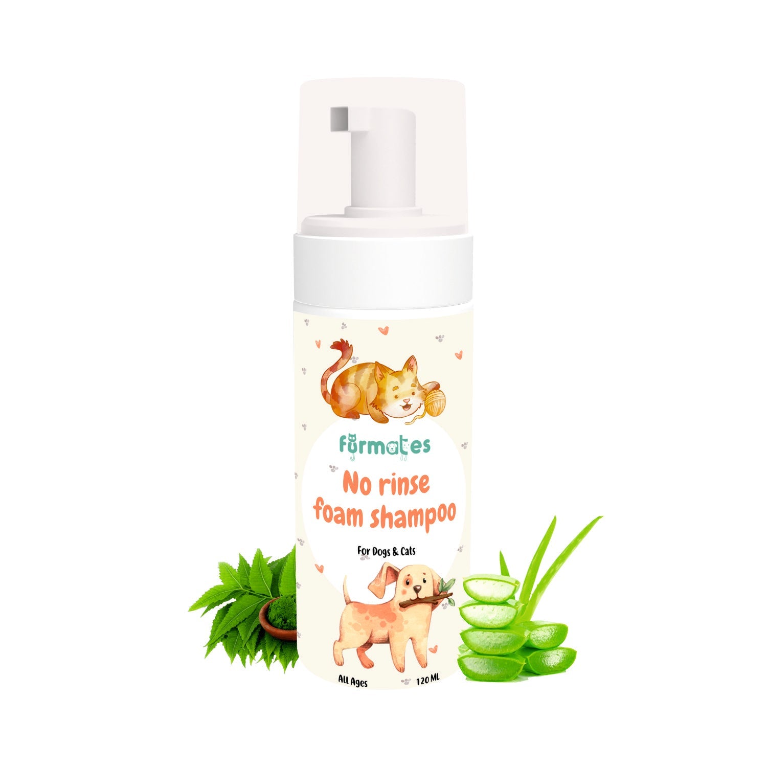 Furmates | No-Rinse Foam Shampoo for Cats and Dogs