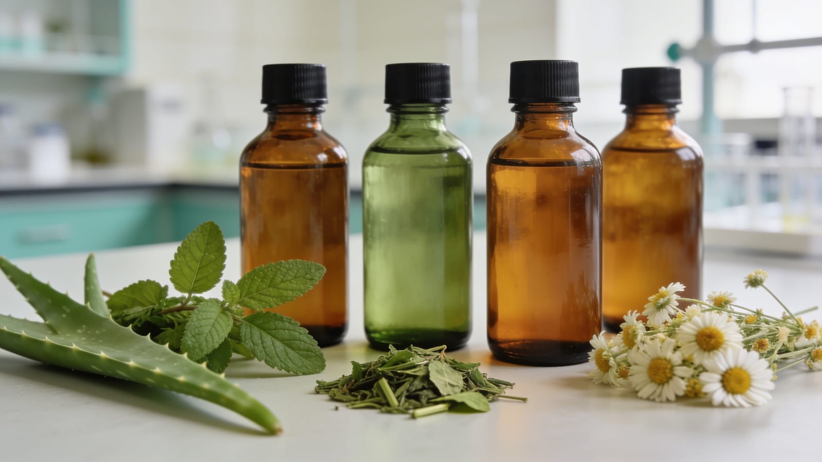 Herbal Liquid Extracts for Cosmetics: Solvents, Extraction Ratios, Preservation and INCI Names